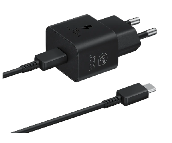 СЗУ Samsung EP-T2510XBEGRU Type-C+кабель Type-C 25Вт Power Delivery Black фото 