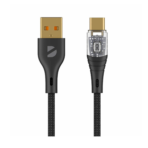 USB кабель Deppa Cristal USB - Type-C 1м Black (72500) фото 